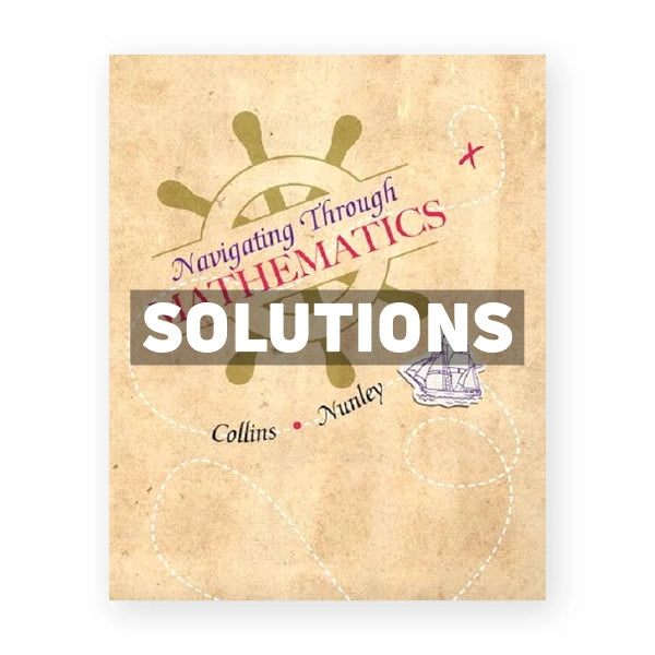 Navigating Through Mathematics 1st edition Collins Solutions Manual