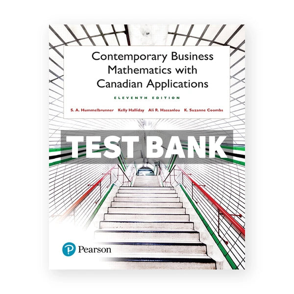 Contemporary Business Mathematics (Canadian) 11th edition Hummelbrunner Test Bank
