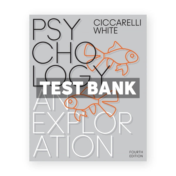 Psychology An Exploration 4th edition Ciccarelli Test Bank