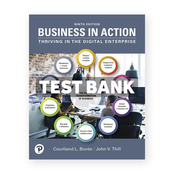 Business in Action 9th edition Bovee Test Bank