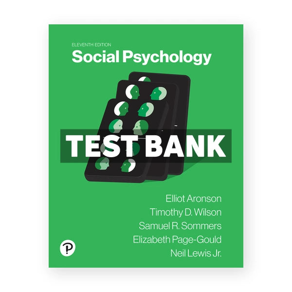 Social Psychology 11th edition Aronson Test Bank