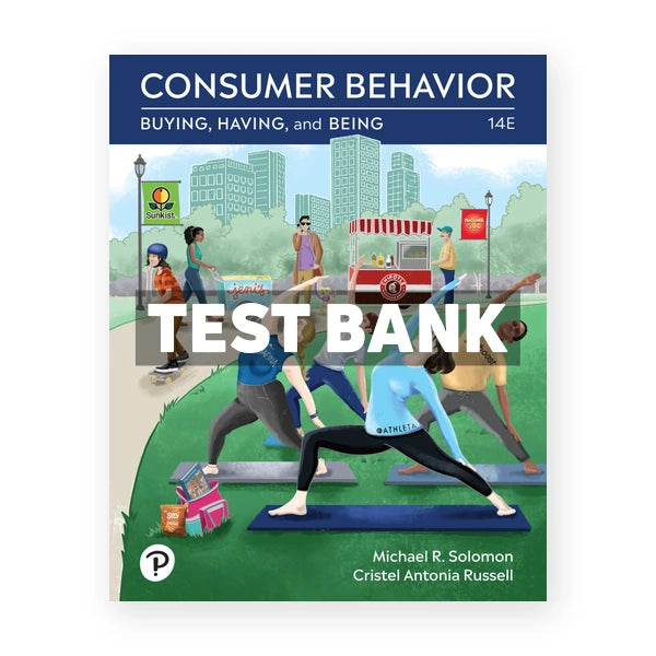 Consumer Behavior - Buying Having Being 14th edition Solomon Test Bank