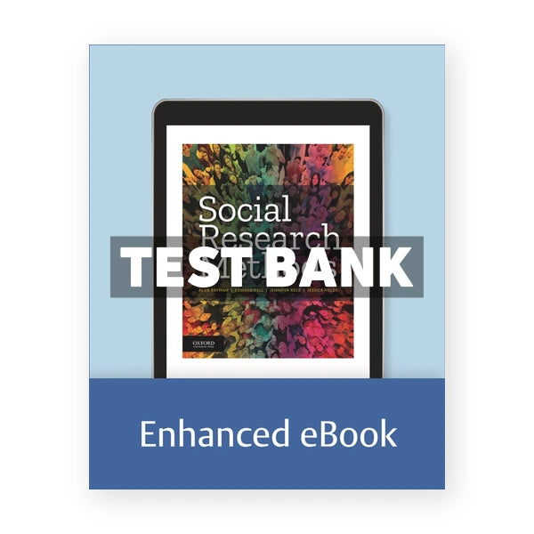 Social Research Methods 1st edition Bryman Test Bank