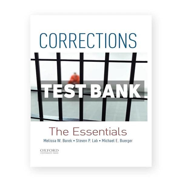 Corrections The Essentials 1st edition Burek Test Bank