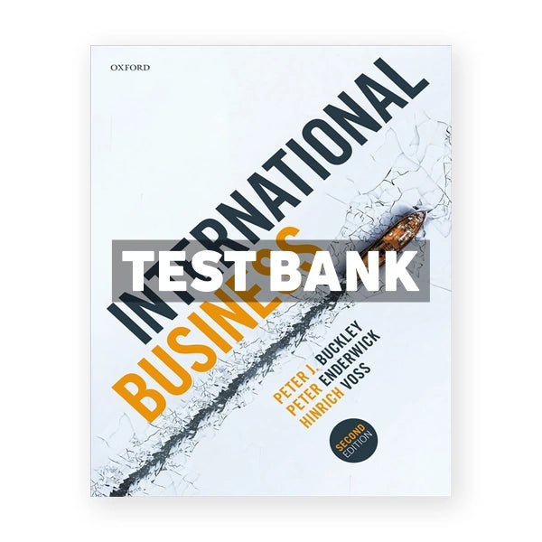 International Business 2nd edition Buckley Test Bank