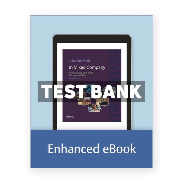 In Mixed Company - Communicating in Small Groups and Teams 11th edition Rothwell Test Bank