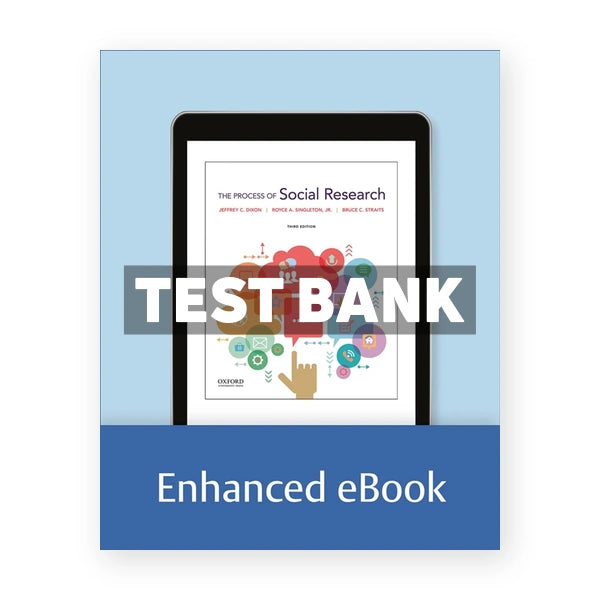 The Process of Social Research 3rd edition Dixon Test Bank