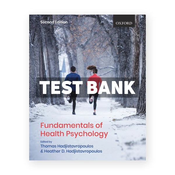Fundamentals of Health Psychology 2nd edition Hadjistavropoulos Test Bank