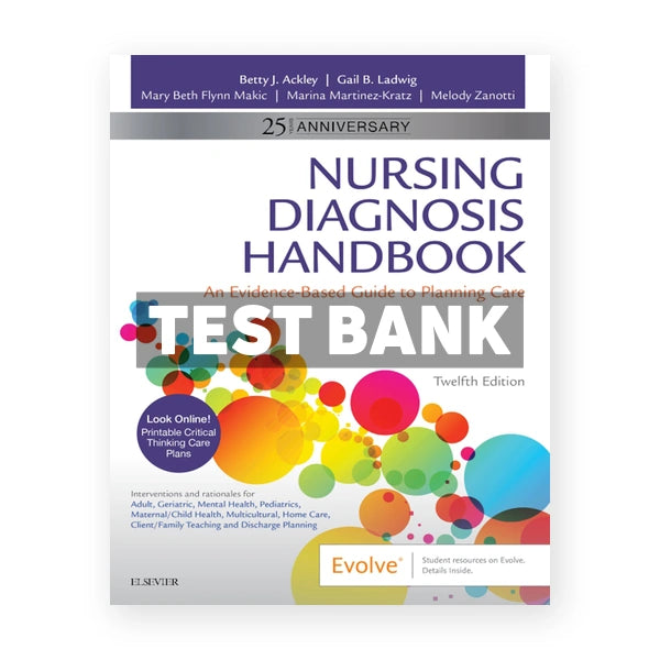 Nursing Diagnosis Handbook 12th edition Ackley Test Bank