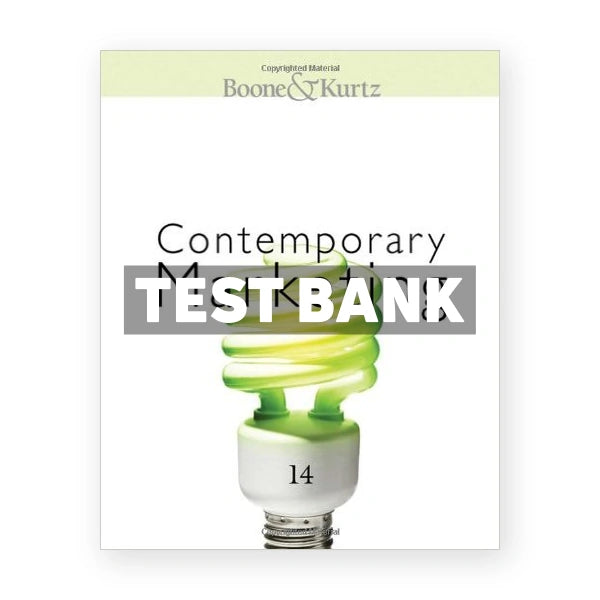 Principles of Contemporary Marketing 14th edition Kurtz Test Bank