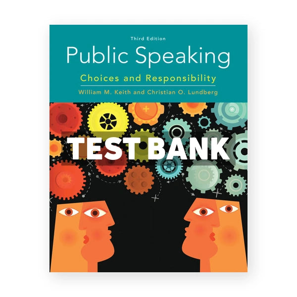 Public Speaking 3rd edition Keith Test Bank