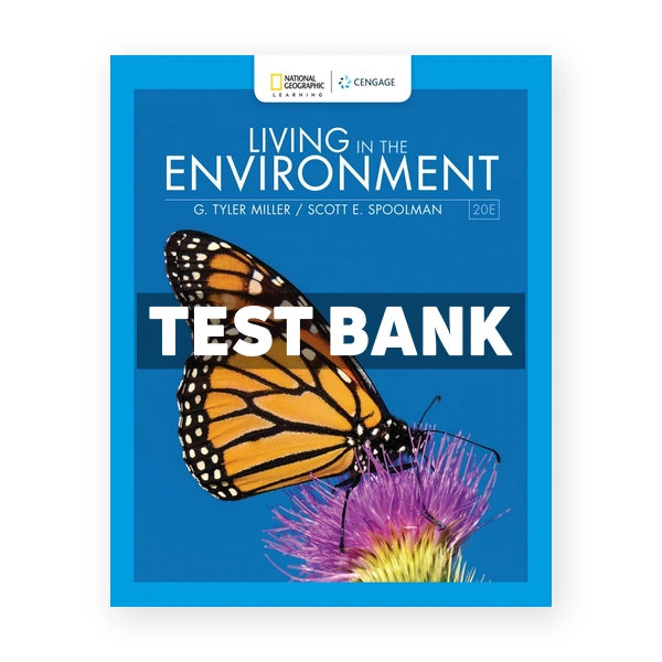 Living in the Environment 20th edition Miller Test Bank