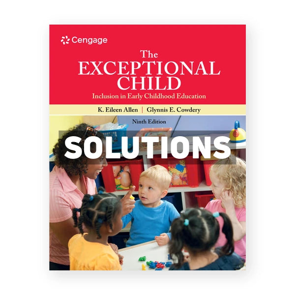 Exceptional Child 9th edition Allen Solutions Manual