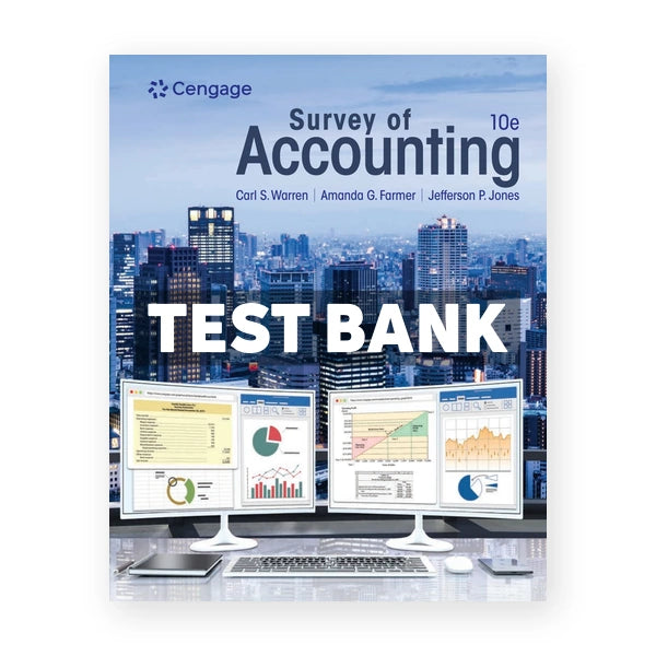 Survey of Accounting 10th edition Warren Test Bank