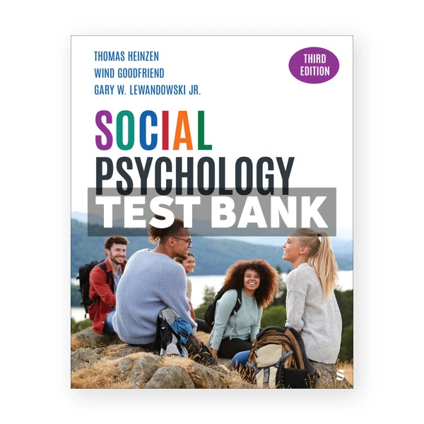 Social Psychology 3rd edition Heinzen Test Bank