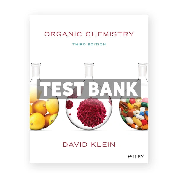 Organic Chemistry 3rd edition Klein Test Bank