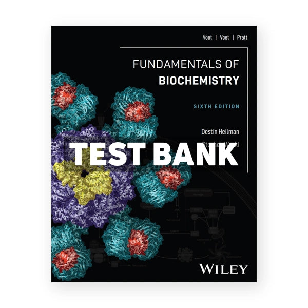 Fundamentals of Biochemistry 6th edition Heilman Test Bank
