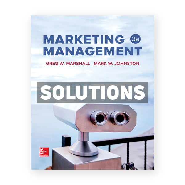 Marketing Management 3rd edition Marshall Solutions Manual