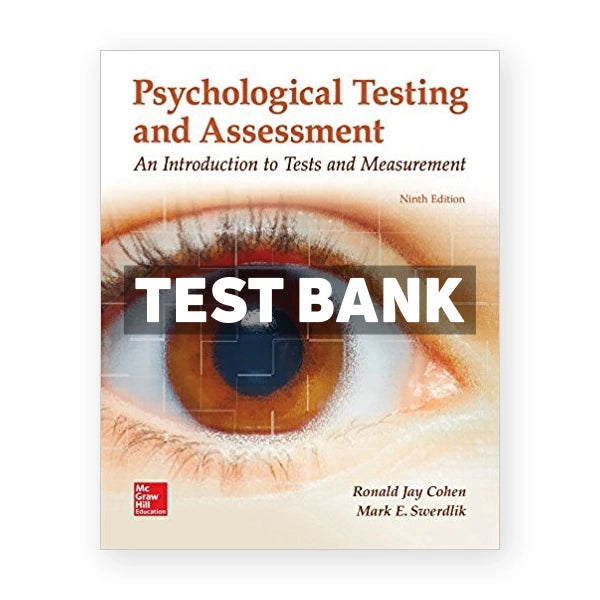 Psychological Testing and Assessment 9th edition Cohen Test Bank
