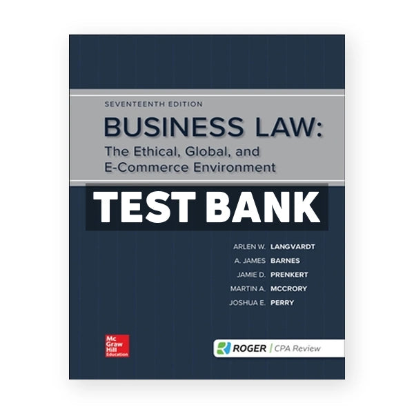 Business Law 17th edition Langvardt Test Bank
