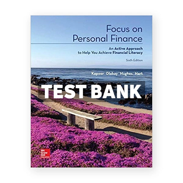Focus on Personal Finance 6th edition Kapoor Test Bank