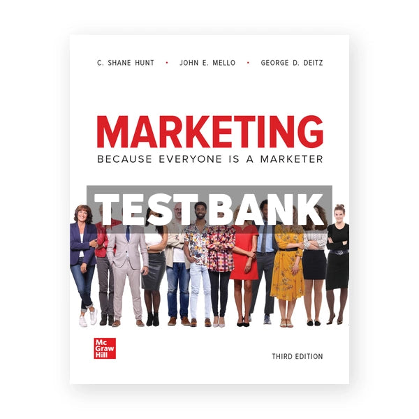 Marketing 3rd edition Hunt Test Bank