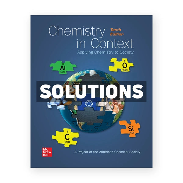 Chemistry in Context 10th edition American Chemical Society Solutions Manual
