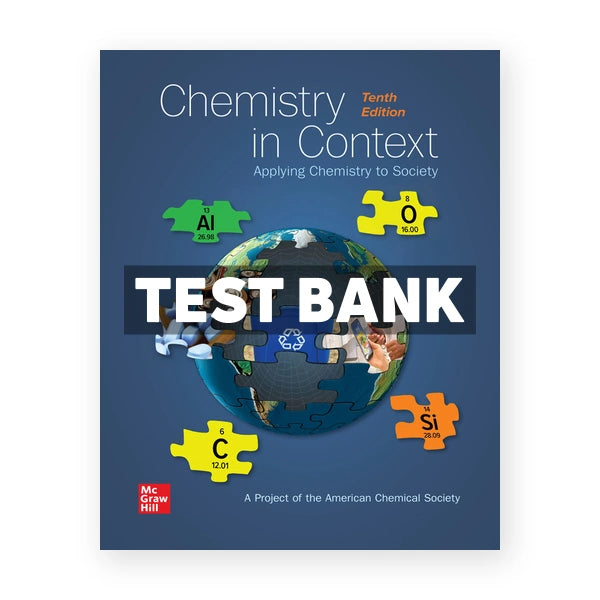 Chemistry in Context 10th edition American Chemical Society Test Bank