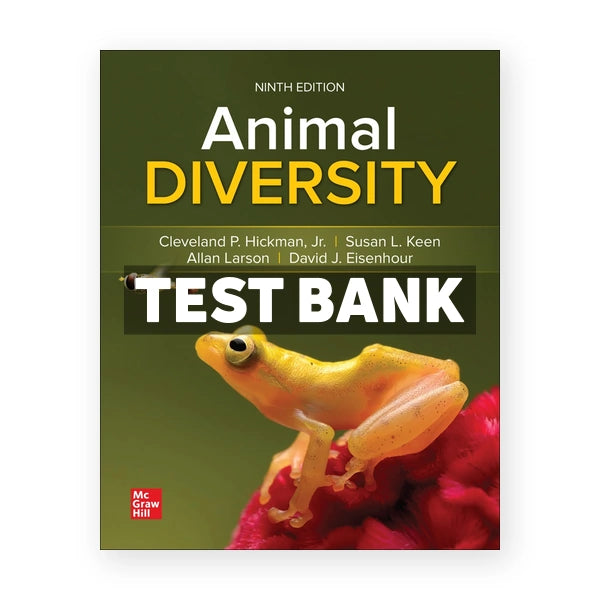Animal Diversity 9th edition Hickman Test Bank