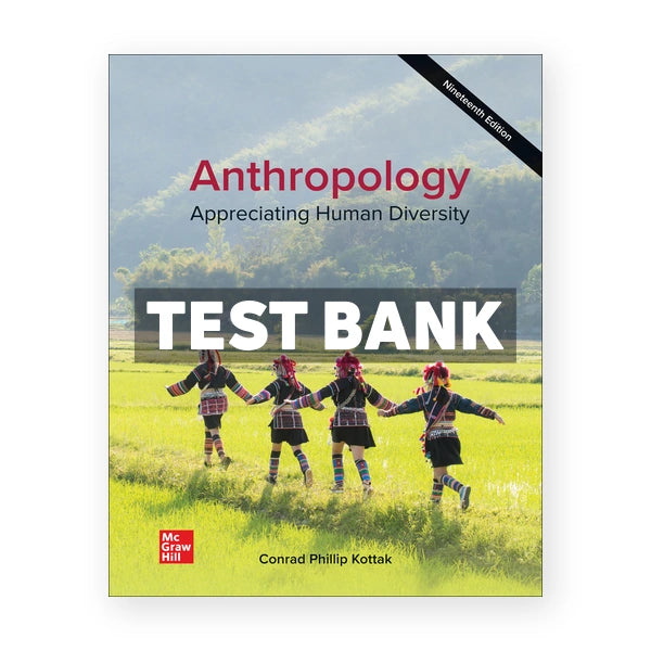 Anthropology Appreciating Human Diversity 19th edition Kottak Test Bank