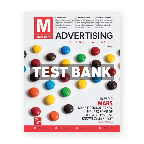 M Advertising 4th edition Arens Test Bank