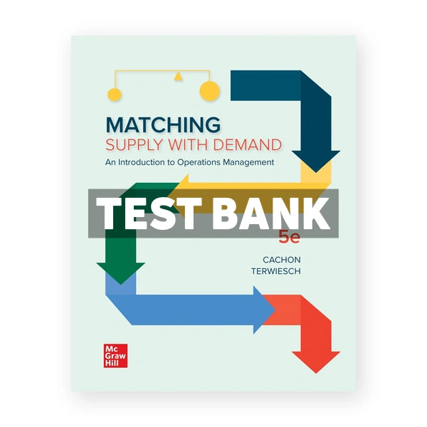 Matching Supply with Demand 5th edition Cachon Test Bank