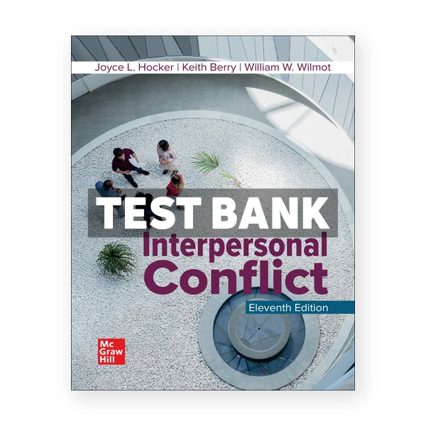 Interpersonal Conflict 11th edition Hocker Test Bank