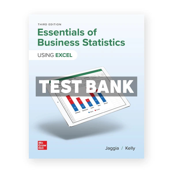 Essentials of Business Statistics 3rd edition Jaggia Test Bank
