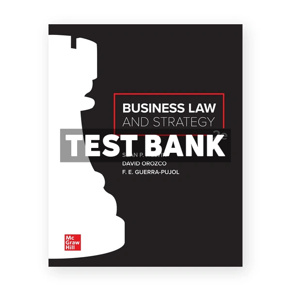 Business Law and Strategy 2nd edition Melvin Test Bank
