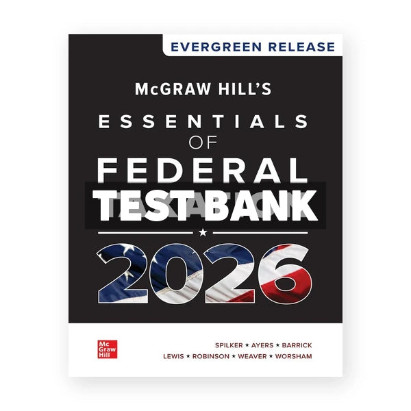 McGraw Hill's Essentials of Federal Taxation 2026 1st edition Spilker Test Bank