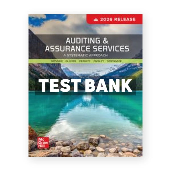 Auditing And Assurance Services 2026 (Canadian) 1st edition Messier Test Bank