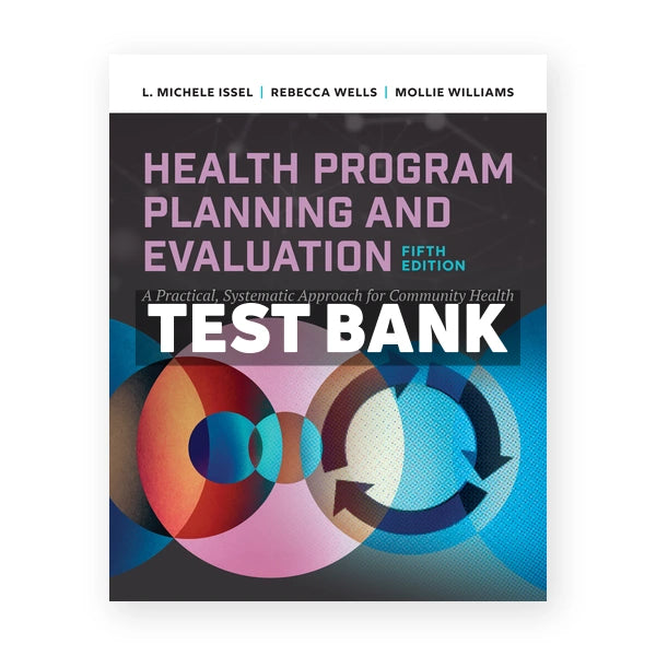 Health Program Planning and Evaluation 5th edition Issel Test Bank