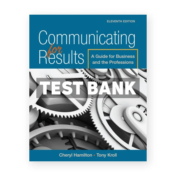 Communicating for Results 11th edition Hamilton Test Bank