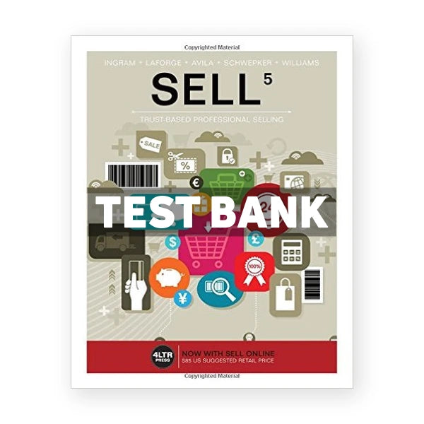 SELL 5th edition Ingram Test Bank