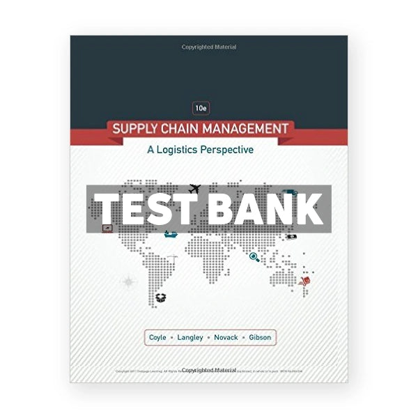 Supply Chain Management A Logistics Perspective 10th edition Coyle Test Bank