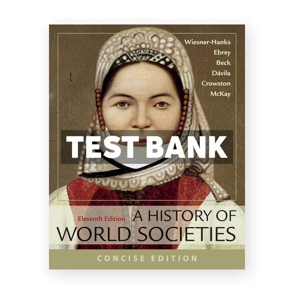 History of World Societies Concise 11th edition Wiesner Hanks Test Bank