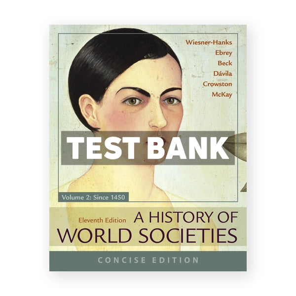 History of World Societies Concise Volume 2 11th edition Wiesner Hanks Test Bank