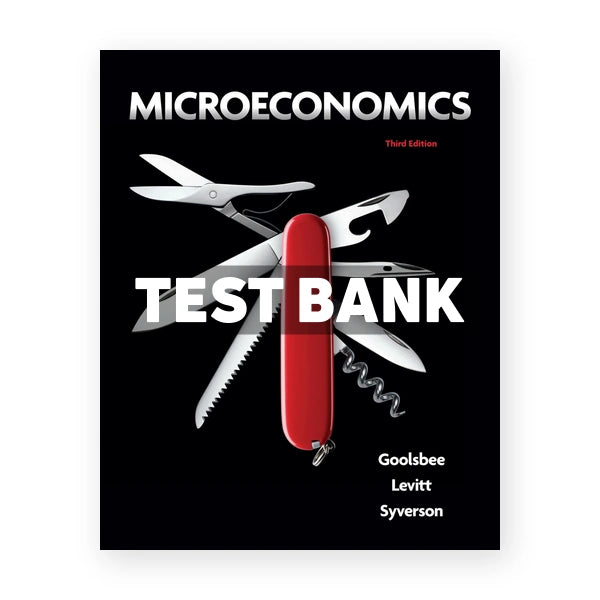 Microeconomics 3rd edition Goolsbee Test Bank