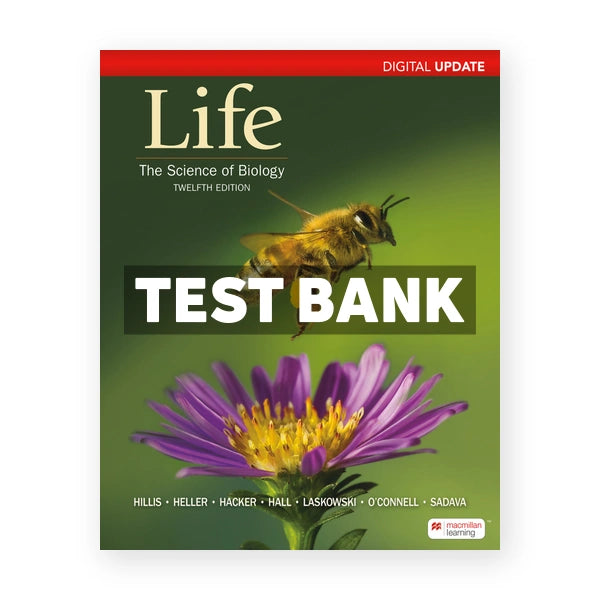 Life Digital Update 12th edition Hillis Test Bank
