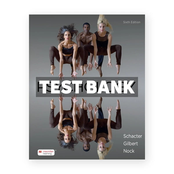 Psychology 6th edition Schacter Test Bank