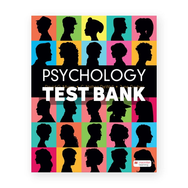 Psychology 14th edition Myers Test Bank