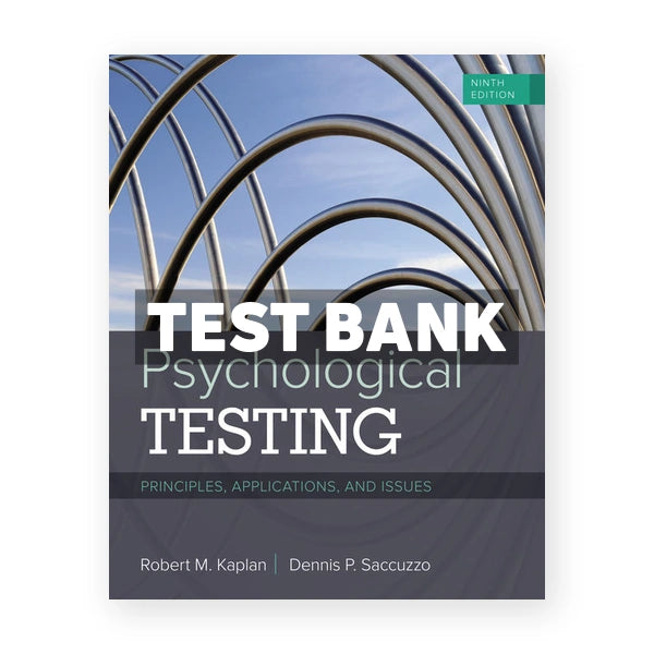 Psychological Testing 9th edition Kaplan Test Bank