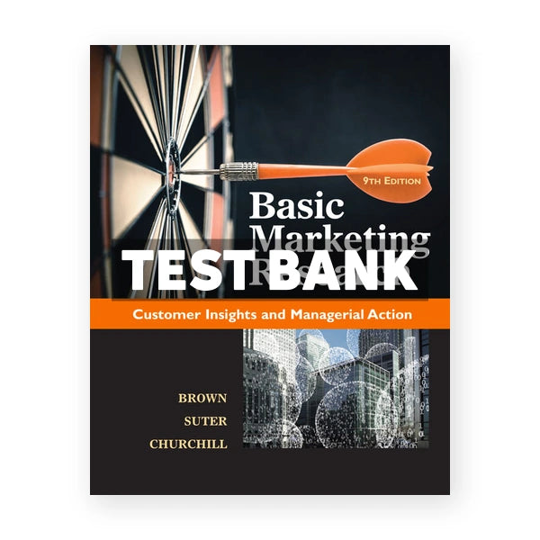 Basic Marketing Research 9th edition Brown Test Bank