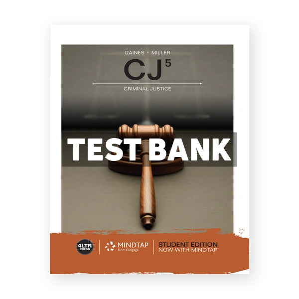 CJ 5th edition Gaines Test Bank